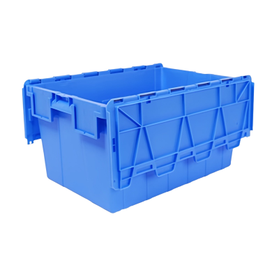 凌迪星带盖周转箱60*40*31.5cm个