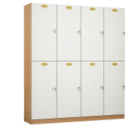 义尊 木质更衣柜 白色8门 台