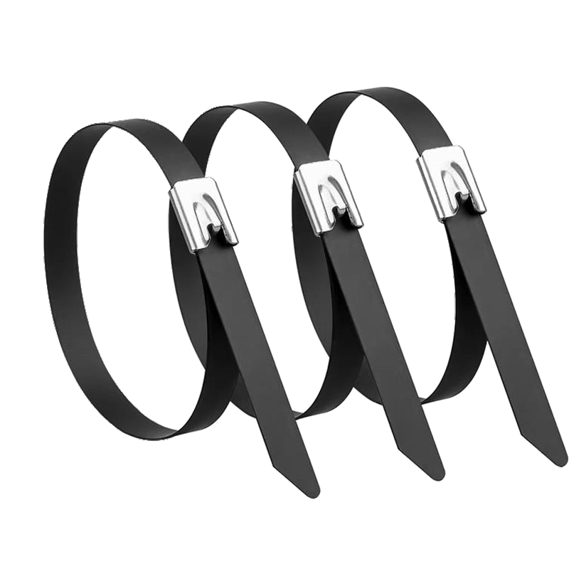 盛京联硕 不锈钢喷塑扎带 金属扎带4.8×900mm根