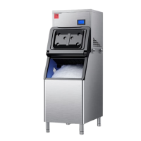 德玛仕(DEMASHI)雪花制冰机商用全自动颗粒制冰机商超海鲜火锅三文鱼刺身冰盘碎冰机 ZBF500X-2H