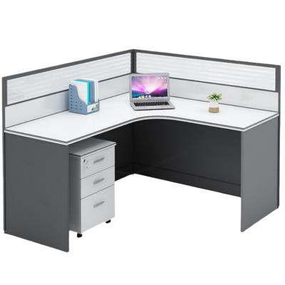 攸形学习桌含活动柜1400*1200*1100mm张