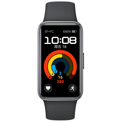 华为(HUAWEI)智能运动手环9 NFC版 星空黑 血氧检测 睡眠心率监测 100种运动模式 50米防水游泳级 智能亮度调节 消息提醒 磁吸快充长续航 轻薄设计 兼容安卓苹果