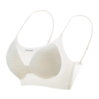 猫人吊带背心一体式内衣女收副乳聚拢防下垂隐形无痕细肩带文胸罩