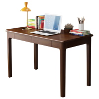 班龙学习桌100*55cm胡桃色张