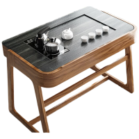 晋舰阳台茶桌椅组合家用小茶台新中式茶桌简约小户型茶几1.15米玄驹桌单桌