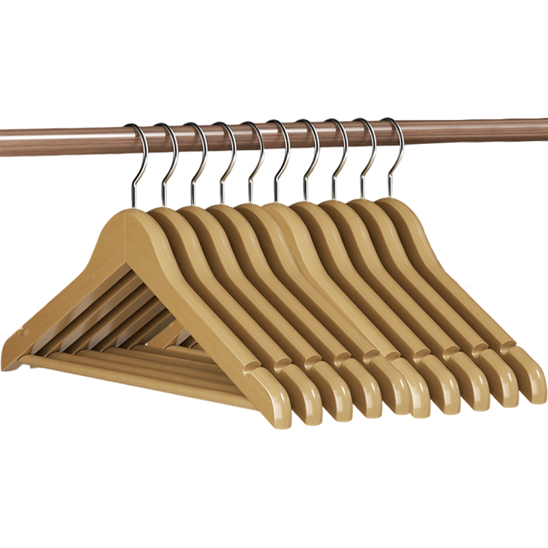 铭羽洋木衣架10个组