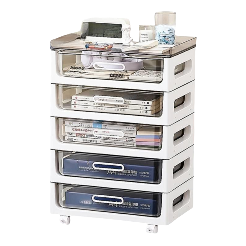 怡卓欧 文件架 5层珍珠白 个