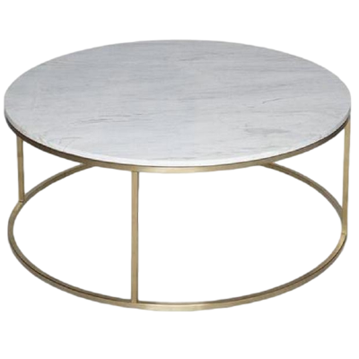 逐鹿中原北欧圆形创意大理石茶几HY-622客厅简约铁艺茶桌