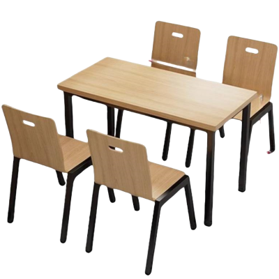 怡卓欧 食堂餐桌椅 4人位 套