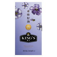 金龙鱼KING'S亚麻籽油750ML*2礼盒装家用高亚麻酸食用油