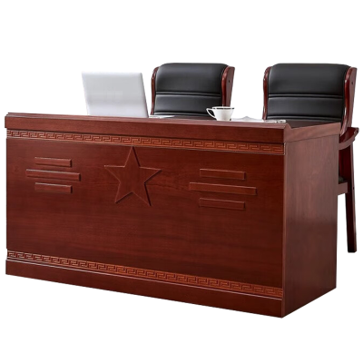 智叶舟发言台140*60*75cm一桌二椅套