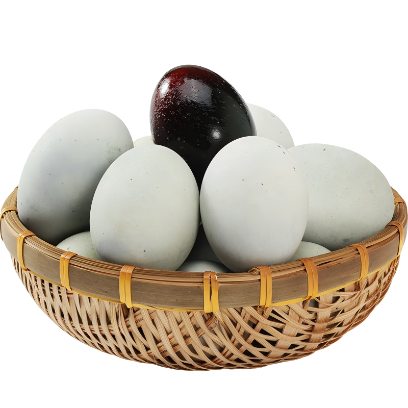 雀淘黑金松花蛋 溏心皮蛋流心鸭蛋不麻不涩个大无铅工艺农家变蛋65g* 10/20枚 凉拌豆腐皮蛋粥