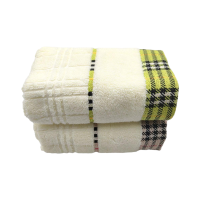 铁美风华 纯棉小清新格纹毛巾 单包装 1条