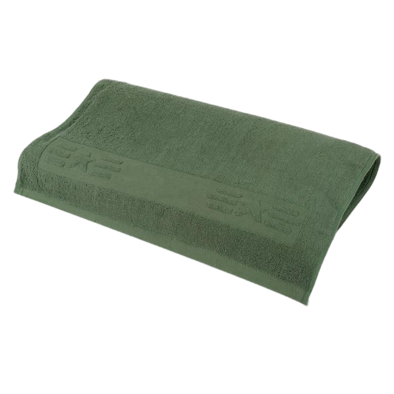 广临 军绿色全棉枕巾 52*74cm 单位:条