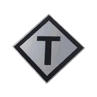 盾铁侠断合T升降PVC粘贴式标示牌警示牌600*600mm/块