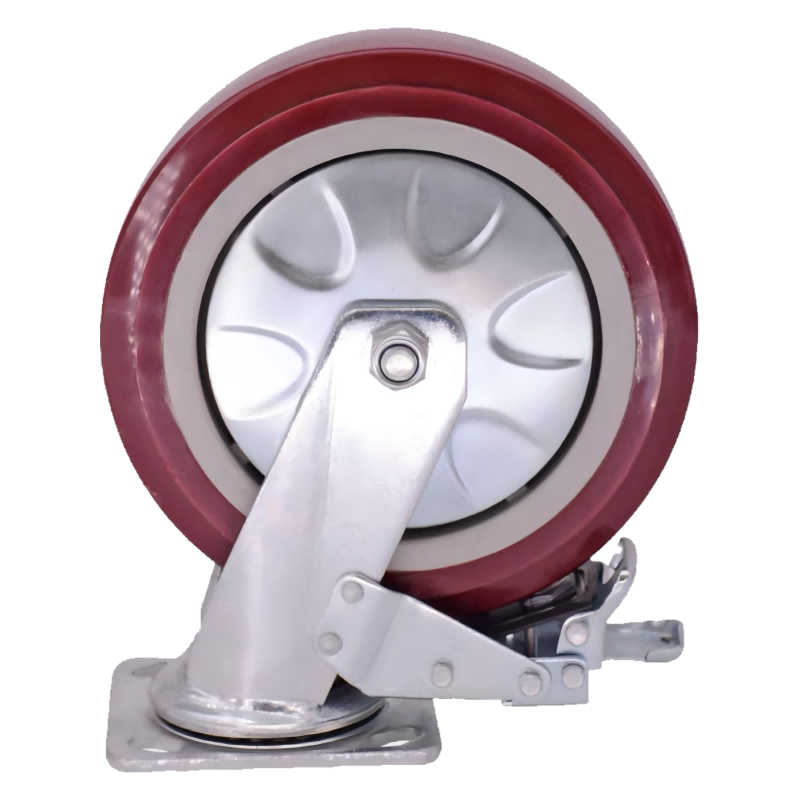 春昆阳岚 聚氨酯万向轮带刹 8寸 个