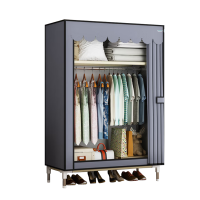 合祥源 钢架布艺衣柜 800*450*1650mm QX-YG08 单位:组
