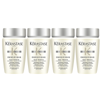 卡诗(KERASTASE)白金蓬蓬赋活舒盈氨基酸洗发水蓬松无硅油清洁保湿芳香护发洗发露80ml*4