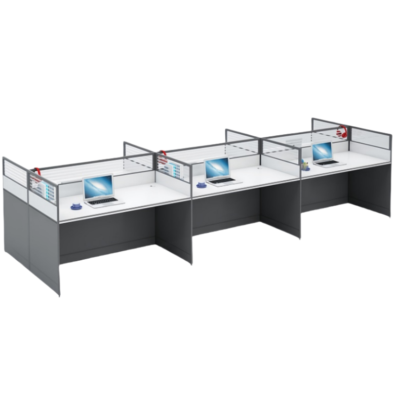 攸形员工桌六人3600*1200*1100mm张