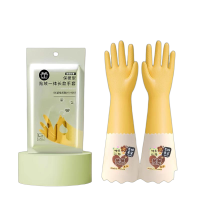 天富星 防水橡胶加绒秋冬家务清洁厨房耐用型 双