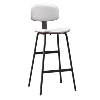 鑫龙悦吧台椅白色把
