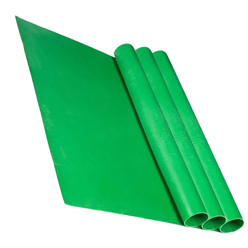 铁工邦 绿色橡胶板绝缘耐磨橡胶垫 1米*5米*5mm绝缘10kv 卷