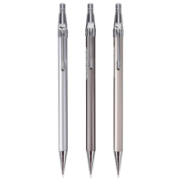 晨光铅笔6支0.7mm按动款金属自动铅笔MP1001B(颜色随机)