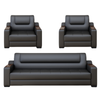 伟樽接待沙发单+单+三人位1850*780*780mm套