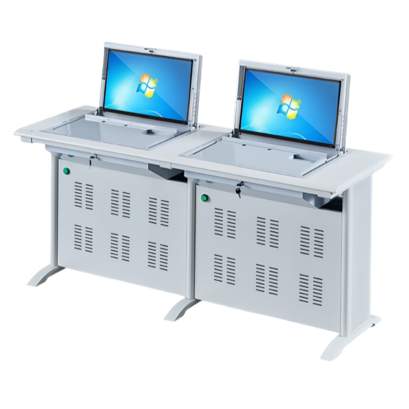 豫龙都翻转电脑桌 双人张