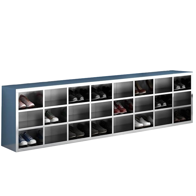 筑亮 不锈钢鞋柜 单面24格 个