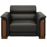 宜掌柜 接待沙发 真皮1+2+3+茶几 套