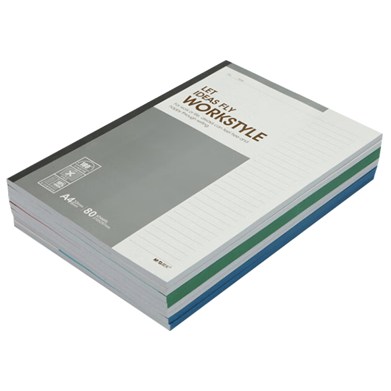 晨光笔记本8本A4无线装订本80页记事本APYJZ411(颜色随机)