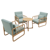 乐琪艺 沙发组合 3单椅+小圆桌 套