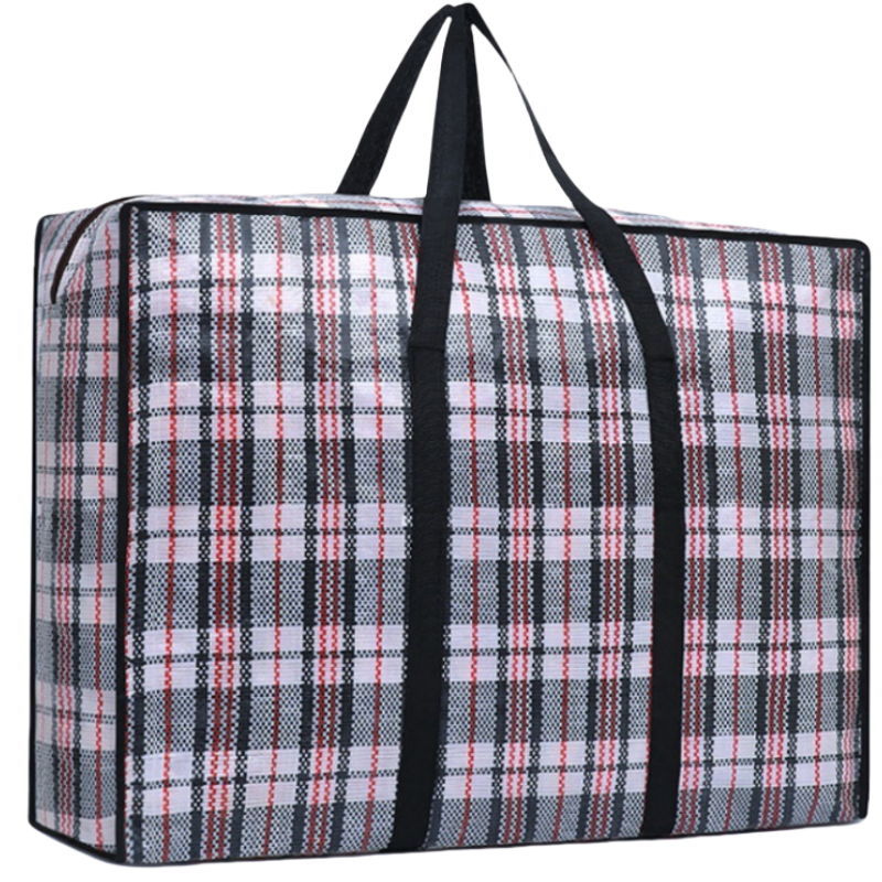 攸形收纳袋黑色格纹个