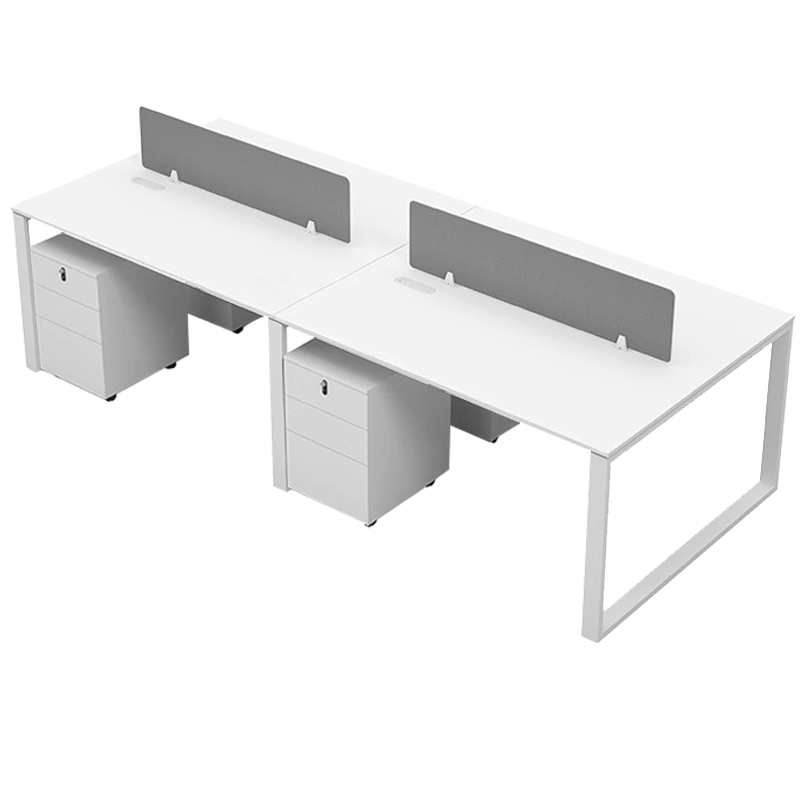 筑亮 员工位 四人+4柜 组