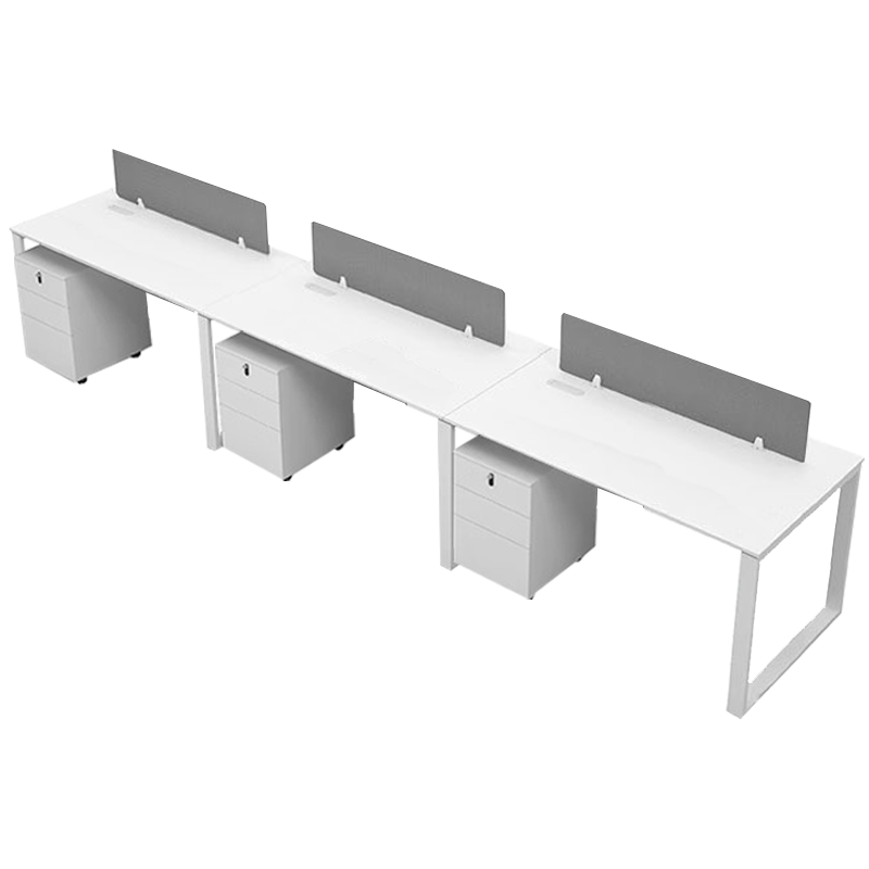 筑亮 职员桌 三人+3柜 组