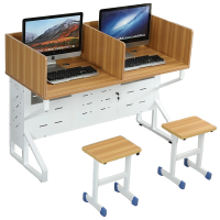 班龙屏风电脑桌2m+2椅套