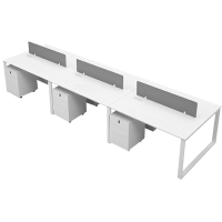 筑亮 员工位 六人+6柜 组