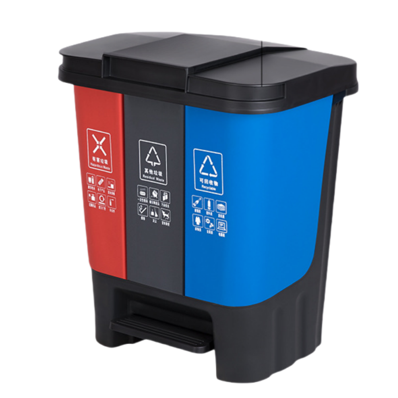 桃锦堂脚踏垃圾桶40L个