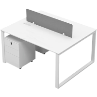 筑亮 职员桌 1.2m双人+2柜 组