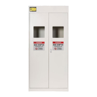 豫众诺 液化防爆柜 无报警器白色双瓶 台