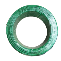 绵缆 铜芯聚氯乙烯绝缘电缆 BV-0.5绿色300/500V 卷