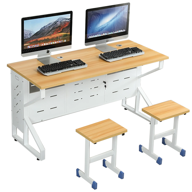 班龙双人电脑桌1.2m+2椅套