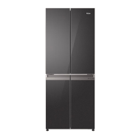 海尔(Haier)406升十字对开门超薄嵌入冰箱 彩晶面板 DEO净味养鲜 家用 BCD-406WLHTDEDSLU1