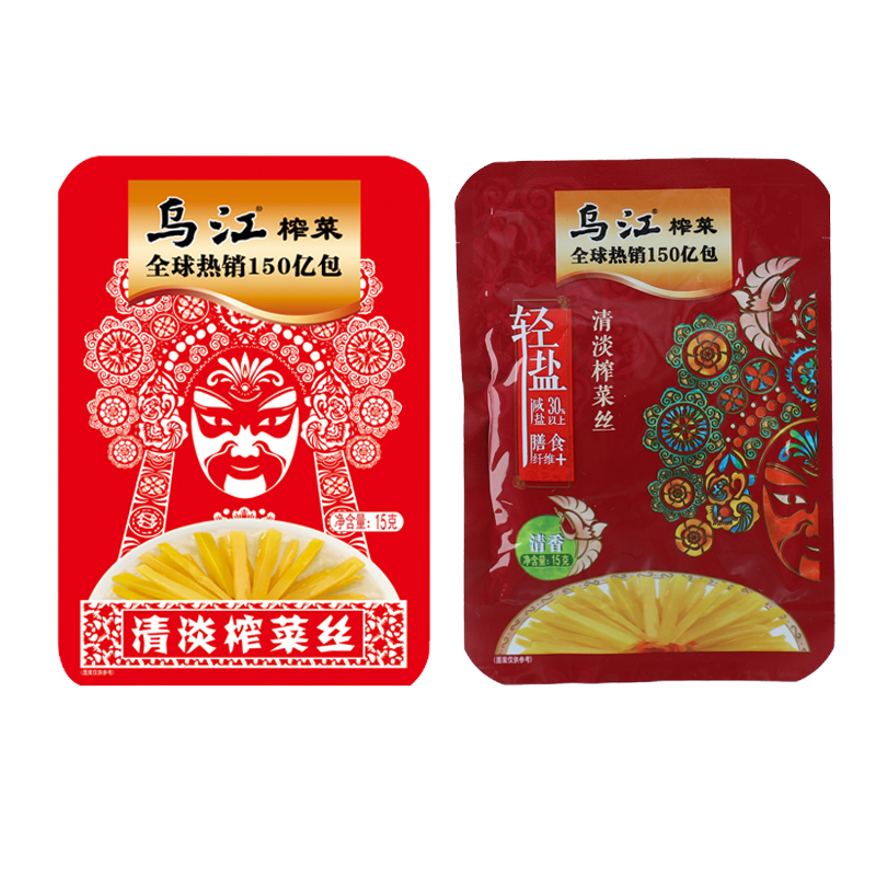 乌江 麻辣榨菜芯30g*10包 下饭菜开胃佐菜咸菜