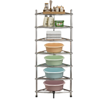 铭思达不锈钢脸盆架七层个