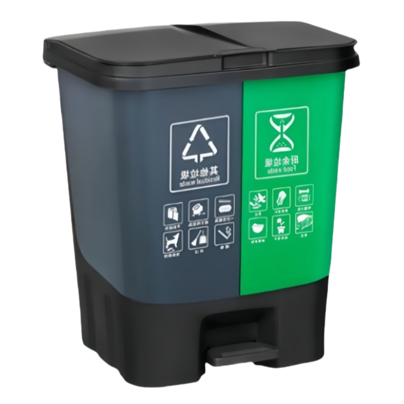 桃锦堂双桶垃圾桶16L个