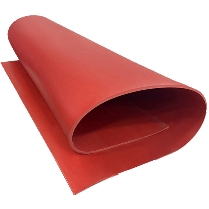 铁工邦 红色橡胶板绝缘耐磨橡胶垫 1米*8米*3mm绝缘6kv 卷