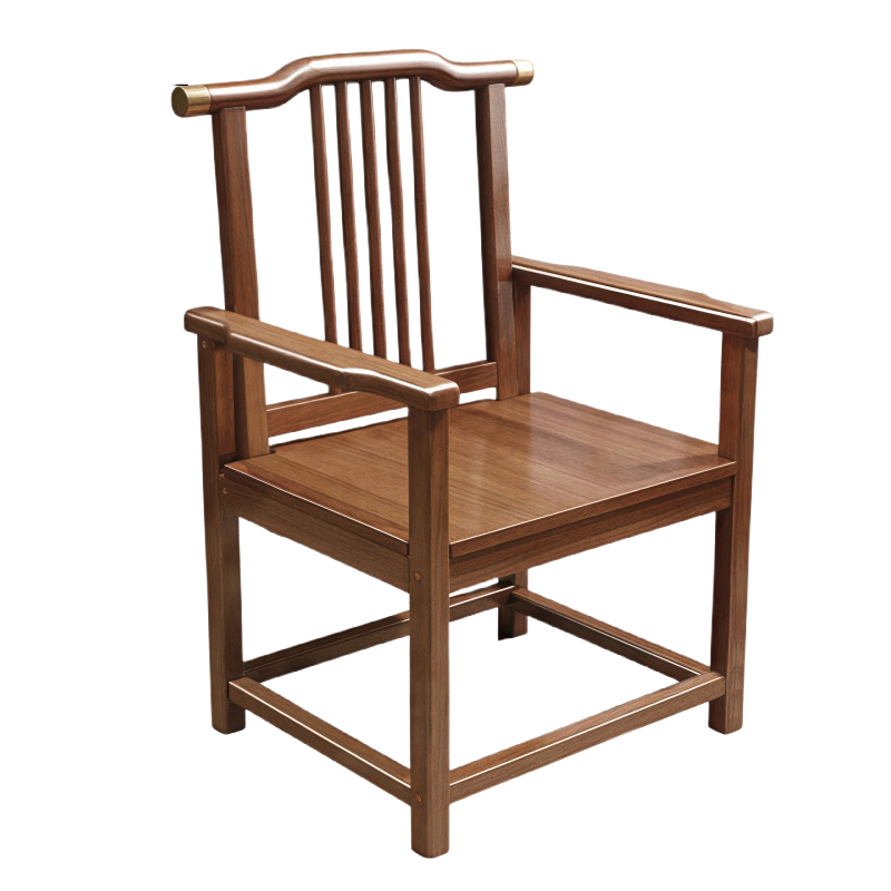 豫龙都实木椅 加厚把