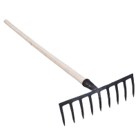 吉迎尚品 铁耙子九齿耙草耙松土耙农具 1.2米 把